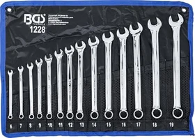 BGS technic Schraubenschlüsselsatz inkl. Tasche, 14-tlg.