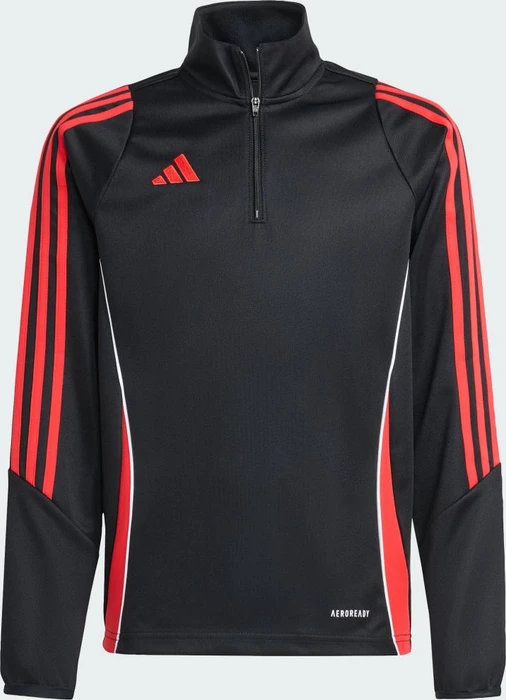 adidas Tiro 24 Funktionsshirt langarm black/pure ruby (Junior)