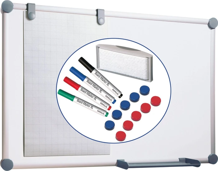 Maul Whiteboard MAULpro, Whiteboard, silber, 90x120cm