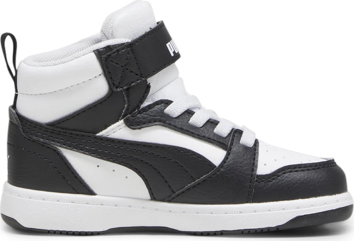Puma Rebound V6 Mid puma white/puma black/shadow gray (Junior)