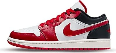 Nike Air Jordan 1 Low white/black/sail/gym red (Damen)