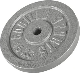 Gorilla Sports Gusseisen Hantelscheibe 15kg