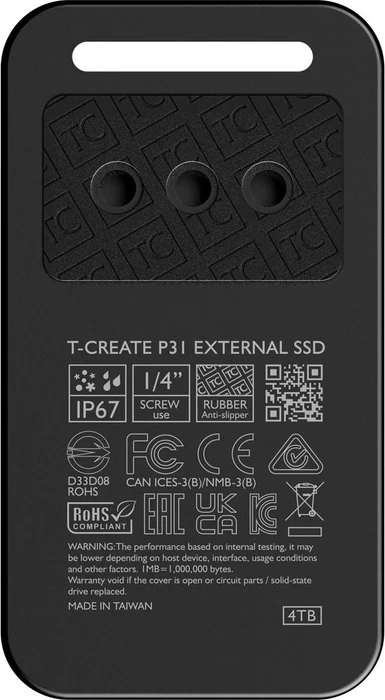 TeamGroup T-Create CinemaPr P31, schwarz, 1TB, USB-C 3.2