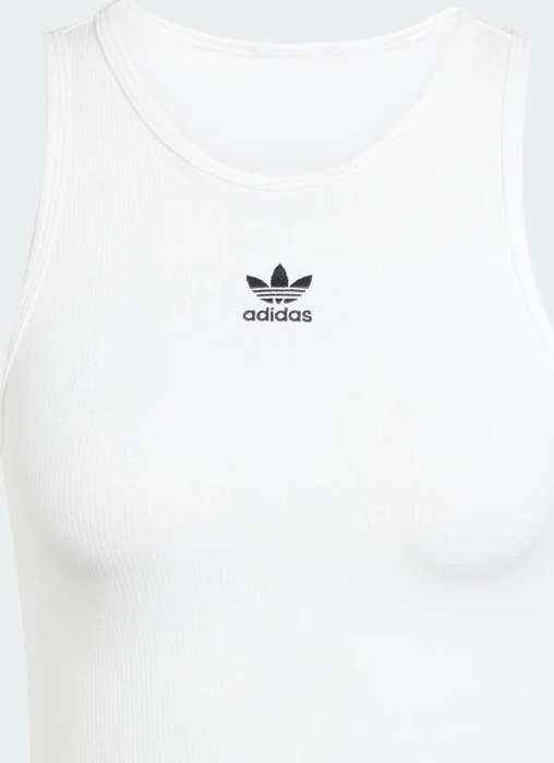 adidas Essentials Ribbed Funktionsshirt ärmellos weiß (Damen)