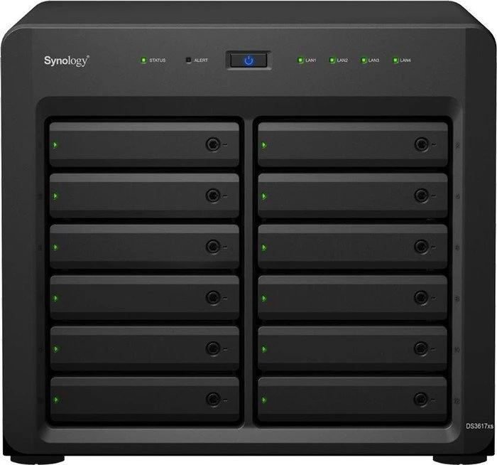 Synology DiskStation DS3617xs, 16GB RAM ECC, 4x RJ-45 1000Base-T, 2x USB-A 3.0