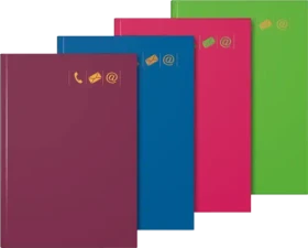 Brunnen Adressbuch, A5, Hardcover, 64 Blatt