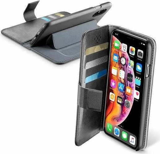 Cellularline Book Agenda für Apple iPhone XS Max schwarz