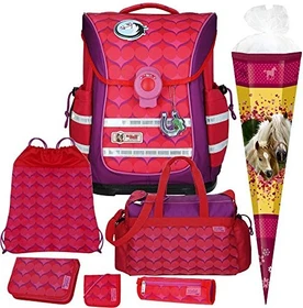 McNeill Ergo Light Pure Violet Schultaschen-Set, 4-tlg.