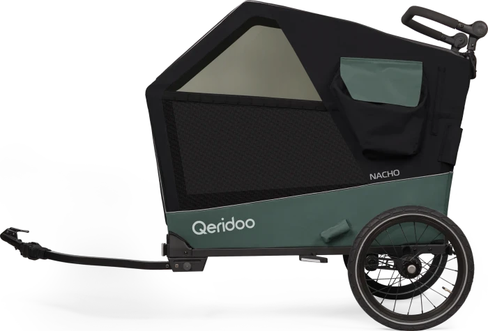 Qeridoo Nacho L Fahrradanhänger grün (Modell 2025)