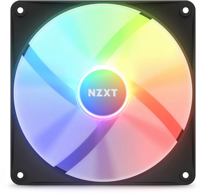 NZXT F Series F140 RGB Core Twin Pack, Matte Black, schwarz, LED-Steuerung, 140mm, 2er-Pack