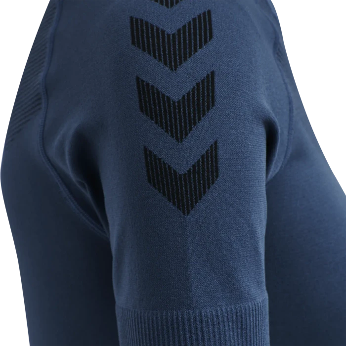 hummel Seamless Jersey Funktionsshirt kurzarm dark denim (Damen)