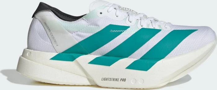 adidas Adizero Adios Pro 4 cloud white/pure teal/carbon (Damen)