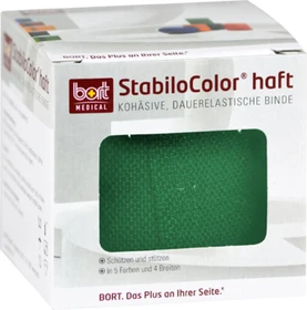 Bort Medical StabiloColor haft Bandage grün, 4cm x 5m, 1 Stück
