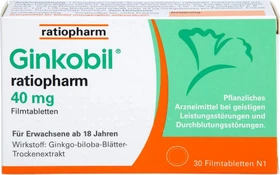 Ginkobil ratiopharm 40mg Filmtabletten, 30 Stück