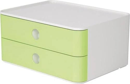 HAN Allison Smartbox Schubladenbox, 2 Schubladen, A5, lime green/weiß