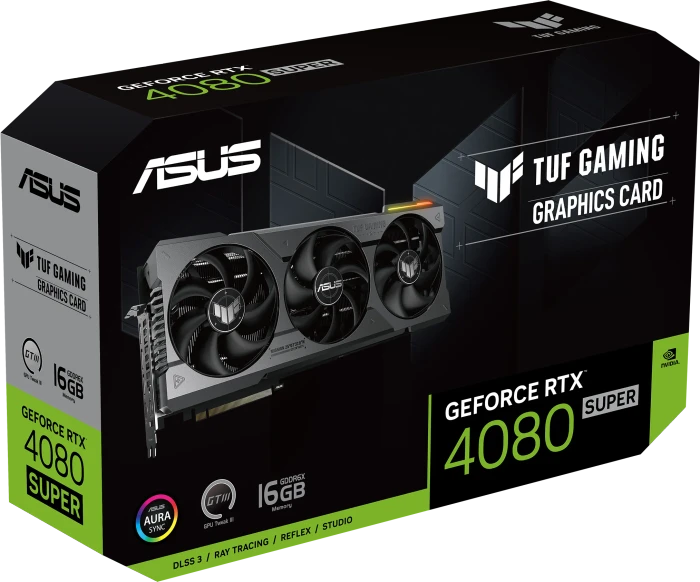 ASUS TUF Gaming GeForce RTX 4080 SUPER, TUF-RTX4080S-16G-GAMING, 16GB GDDR6X, 2x HDMI, 3x DP