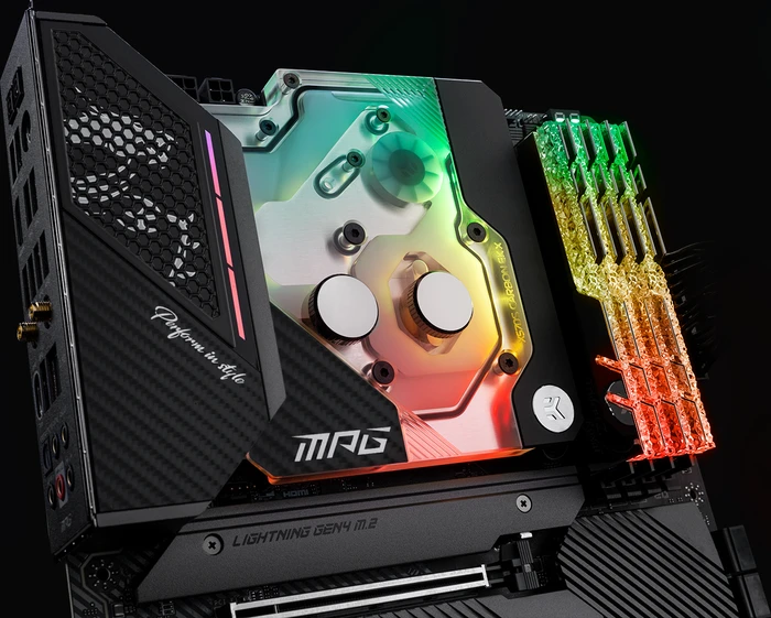 EK Water Blocks Quantum Line EK-Quantum MSI MPG X570S Carbon EK X D-RGB Monoblock, Nickel, Acryl