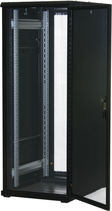 Rockstable 19" Serverschrank 32HE, Gitternetztür, IP2X, schwarz, 800mm tief