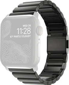 Nomad Steel Strap Black Hardware V2 für Apple Watch 42mm/44mm