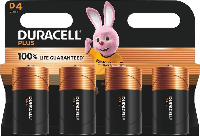 Duracell Plus Mono D, 4er-Pack