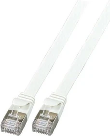 EFB Elektronik PVC Flach-Patchkabel, Cat6a, U/FTP, RJ-45/RJ-45, 1.5m, grau