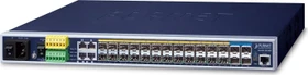 Planet MGSW Metro Rackmount Gigabit Switch, 24x SFP, 4x RJ-45, 4x SFP+ (MGSW-28240F)