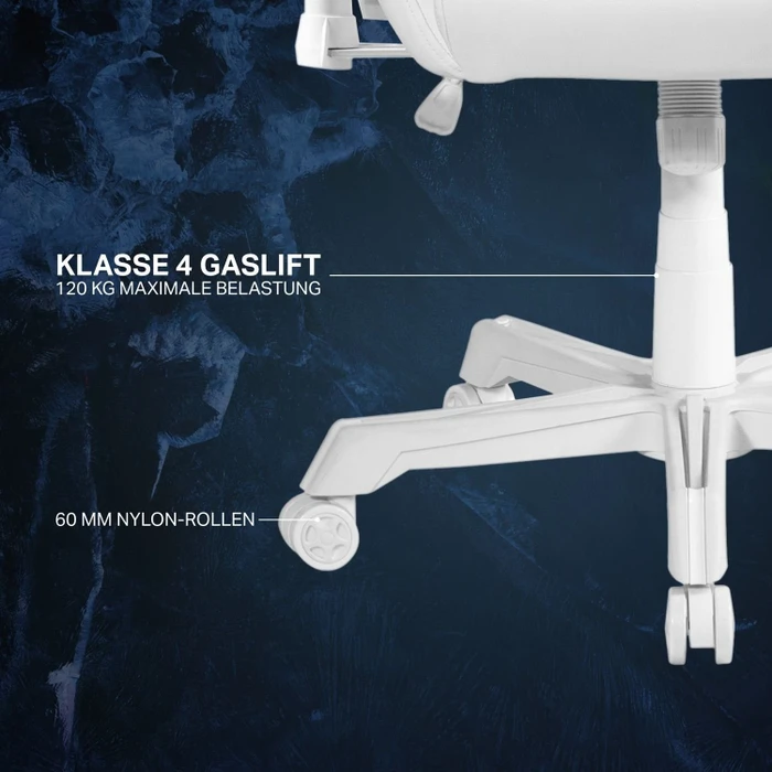 Deltaco Gaming WCH90 RGB Gamingstuhl, weiß