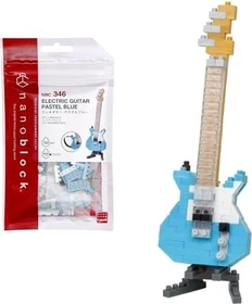 Kawada Nanoblock E-Gitarre blau