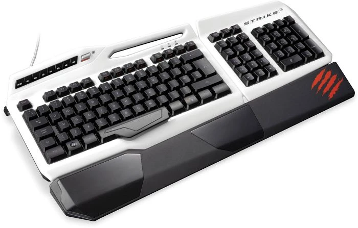 MadCatz S.T.R.I.K.E. 3 Keyboard weiß, USB, DE
