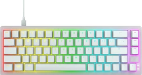 Cherry Xtrfy K5V2 Compact, Transparent White, LEDs RGB, hot-swap, MX2A RGB RED, USB, US (CX-K5V2-RGB-CPT-TPWHITE-R-US)