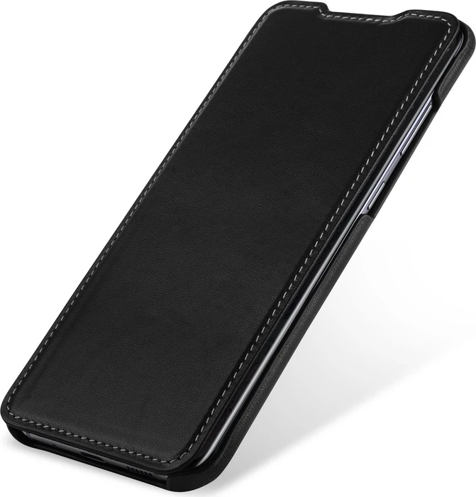 Stilgut Book Type Leather Case Nappa für Samsung Galaxy S20+ schwarz