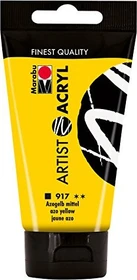Marabu Artist Acryl Acrylfarbe, azogelb mittel, 75ml