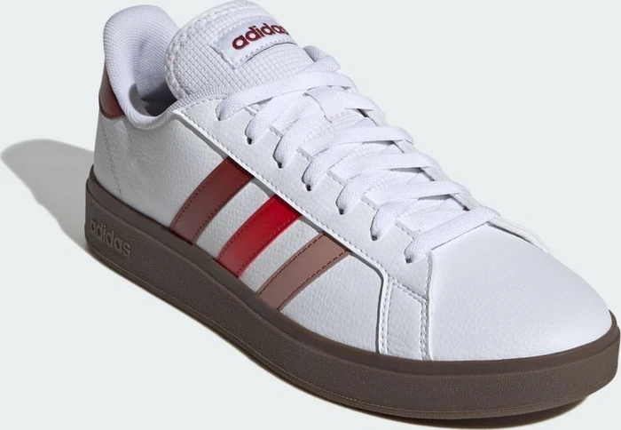 adidas Grand Court TD Lifestyle Court Casual cloud white/preloved ruby/better scarlet (Herren)