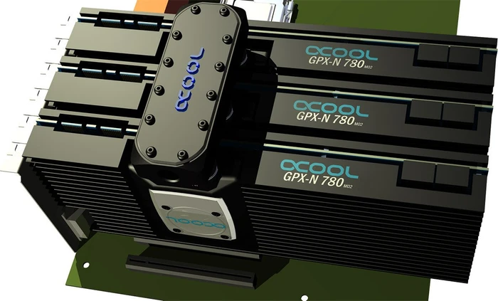 Alphacool GPX SLI Connector Dual asymetric - 4-Slot, Acryl, Acetal