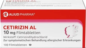 Aliud Cetirizin AL 10mg Filmtabletten, 100 Stück