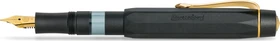Kaweco Piston Sport AL Starter Set mit Tinte black/gold, rechte Hand, fein