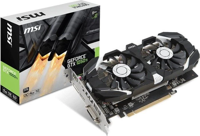 MSI GeForce GTX 1050 Ti 4GT OC, 4GB GDDR5, DVI, HDMI, DP
