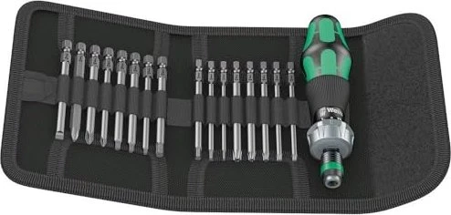Wera Kraftform Kompakt 60 RA Imperial Bitset inkl. Tasche, 17-tlg.