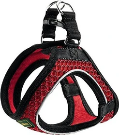 Hunter Hilo Comfort Geschirr für kleine Hunde mit Netzmaterial und reflektierenden Elementen, XS-S, rot