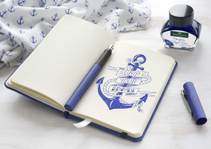 Faber-Castell Füller Grip 2011 blau, rechte Hand/linke Hand, breit