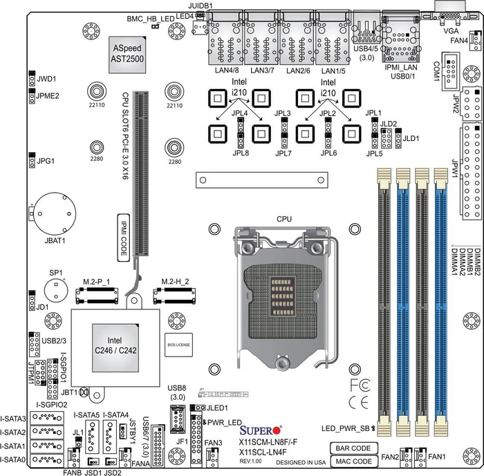 Supermicro X11SCL-LN4F, bulk (Intel 1151 v2)
