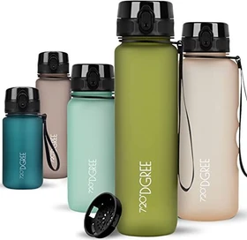 720°DGREE uberBottle softTouch Trinkflasche 1l olive green