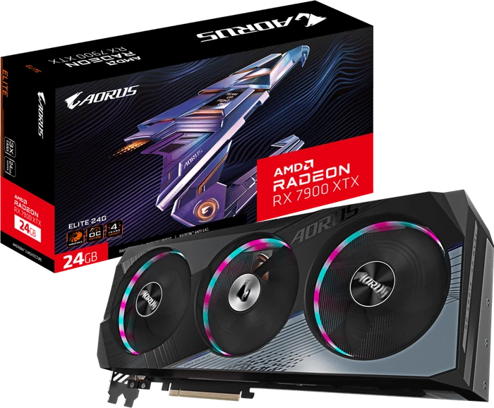 GIGABYTE AORUS Radeon RX 7900 XTX Elite 24G, 24GB GDDR6, 2x HDMI, 2x DP