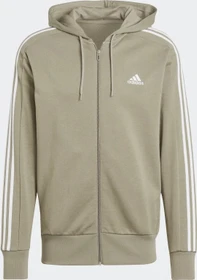 adidas Essentials French Terry 3-Streifen Weste silver pebble/white (Herren)