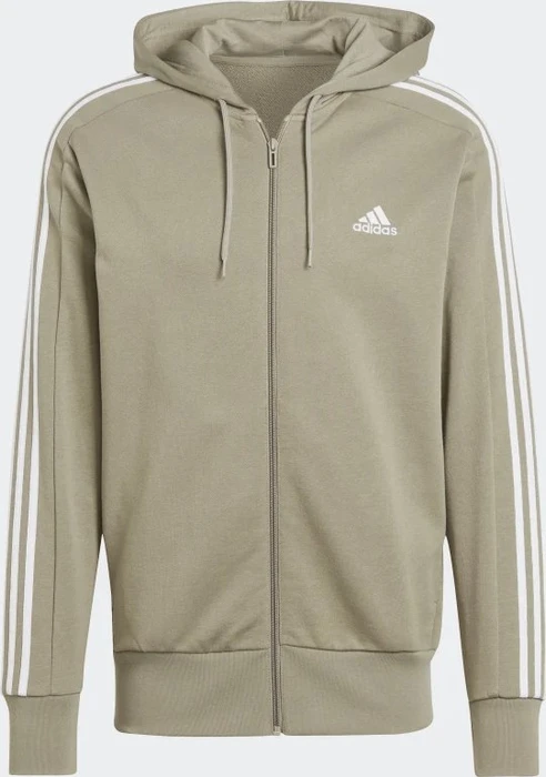 adidas Essentials French Terry 3-Streifen Weste silver pebble/white (Herren)