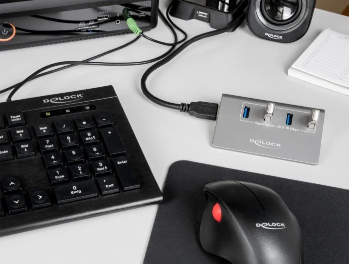 DeLOCK USB-Hub, 4x USB-A 3.1, USB-A 3.1 [Buchse]
