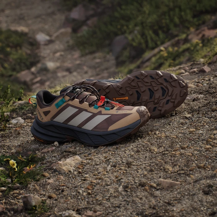 adidas Terrex Freehiker SL Gore-Tex earth strata/beige/pure teal (Herren)