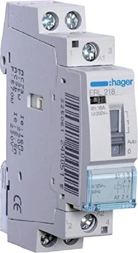 Hager Installationsrelais 16A 1 Schließer 1 Öffner 12V