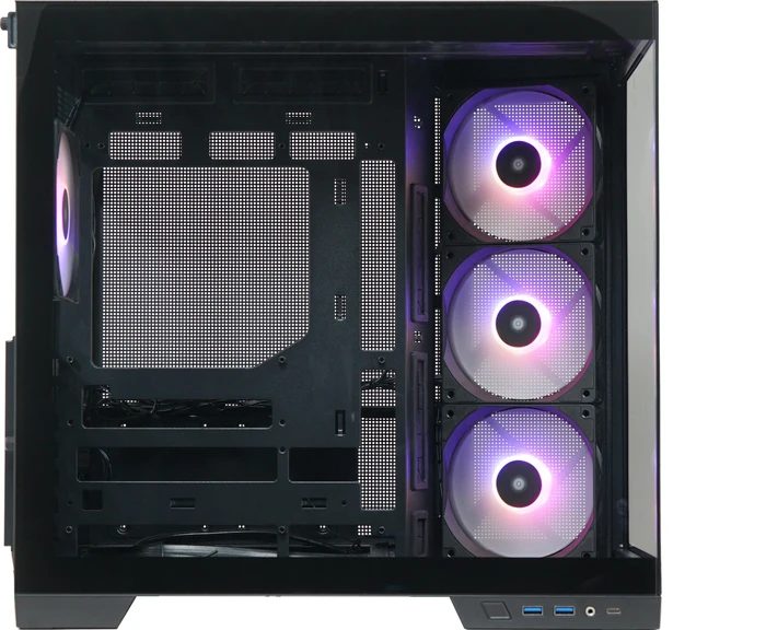 Silentware View A-RGB Black, Glasfenster