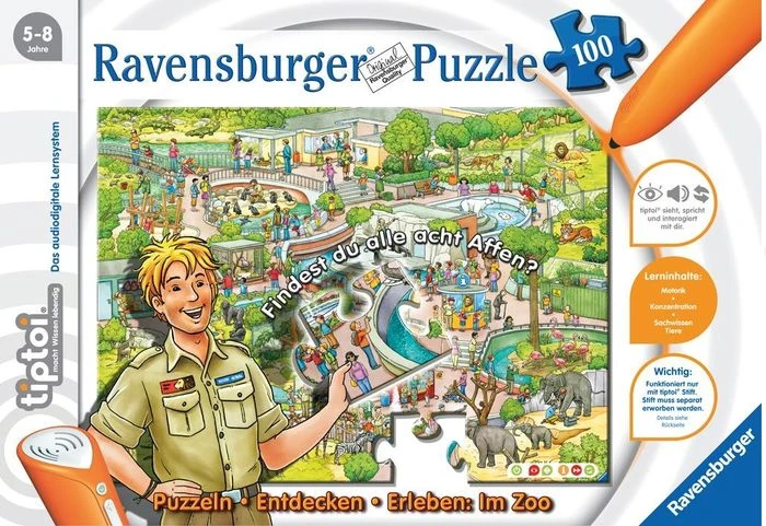 Ravensburger tiptoi Puzzle: Puzzeln, Entdecken, Erleben: Im Zoo